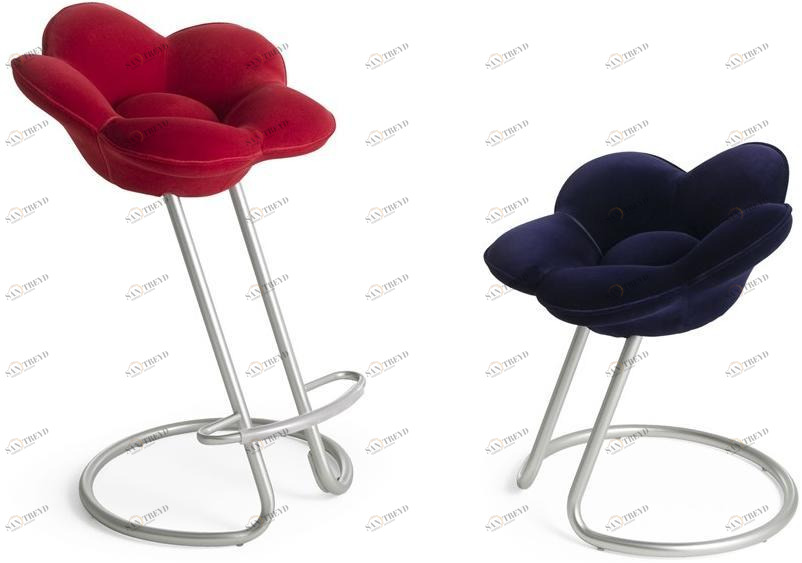 edra Консольный стул из бархата  Flws10-flws20 