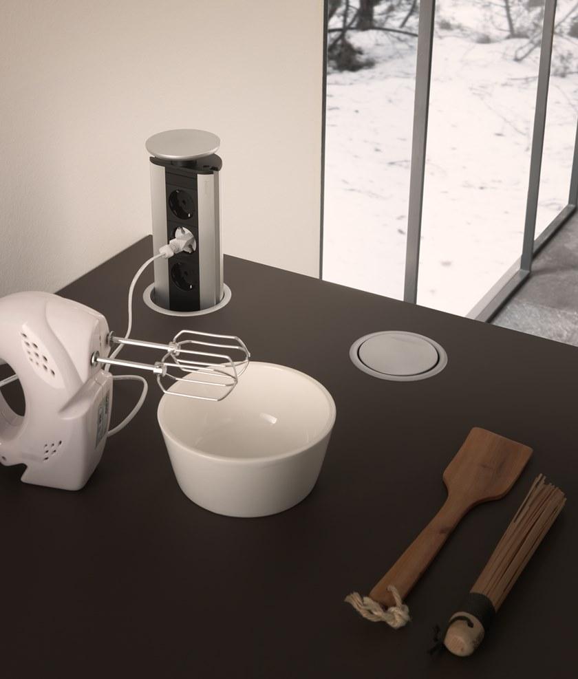 Floritelli Cucine Кухня с полуостровом без ручек Ares sun-id-1432210 - Вид №18