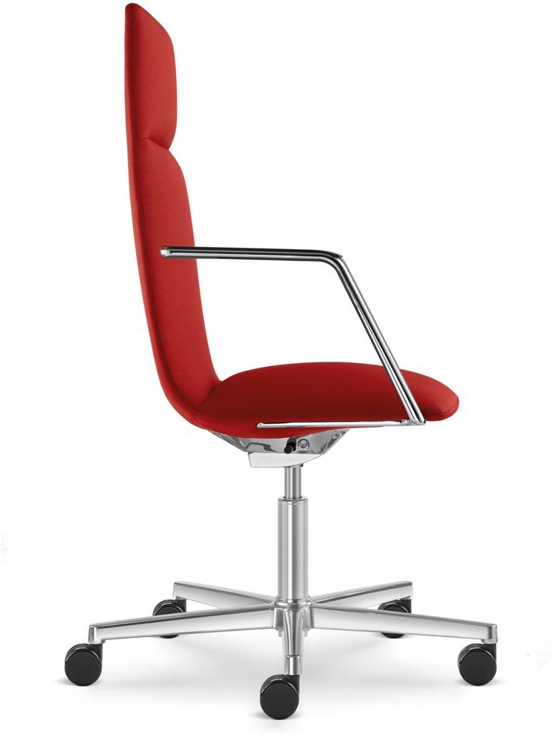 LD Seating Офисное кресло из ткани с 5 спицами с подлокотниками на колесиках Harmony modern 885-f37-n6 - Вид №1