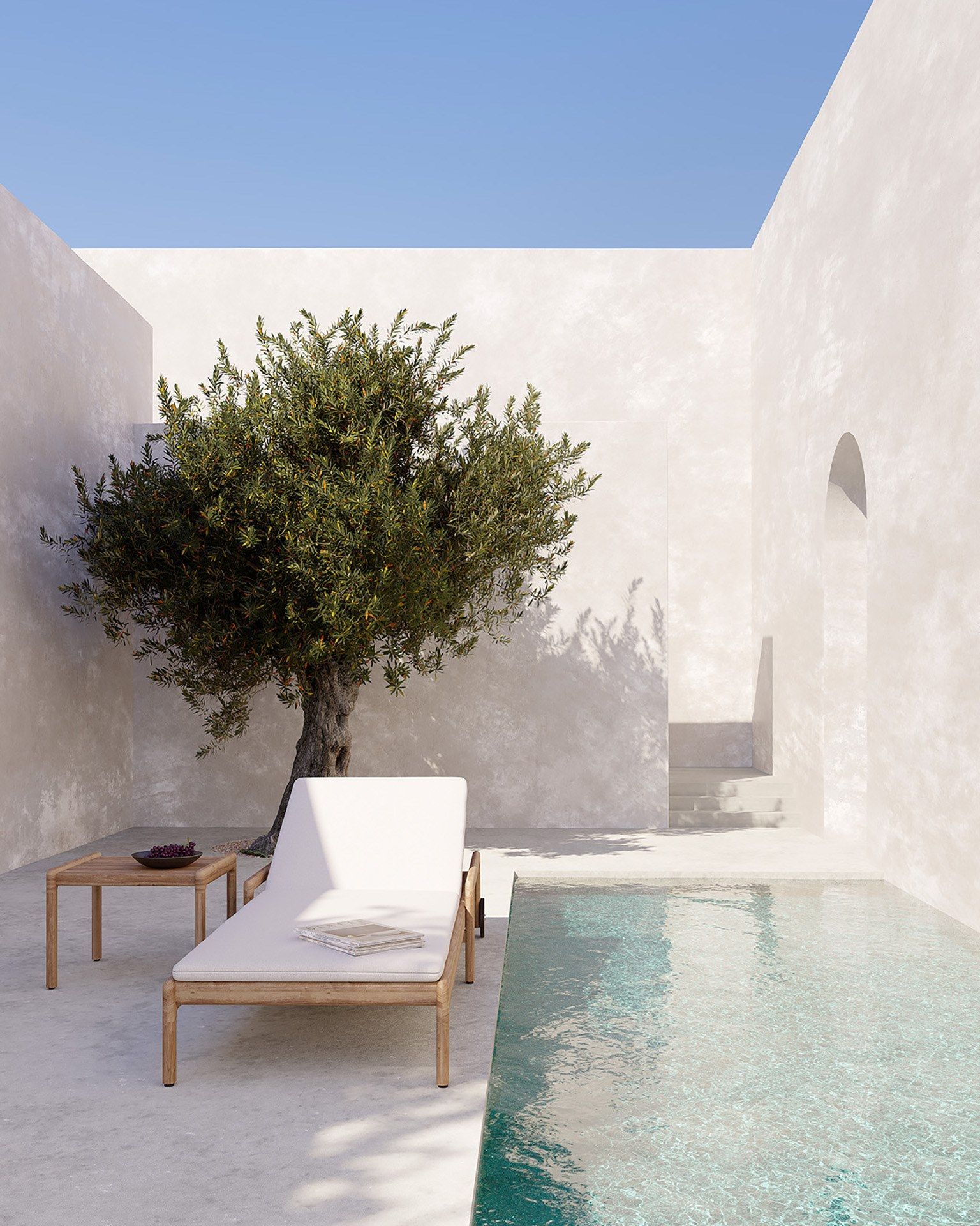 Садовая кровать с откидной спинкой из тикового дерева с колесами Ethnicraft Джек ARCH-00096515 - Вид №16