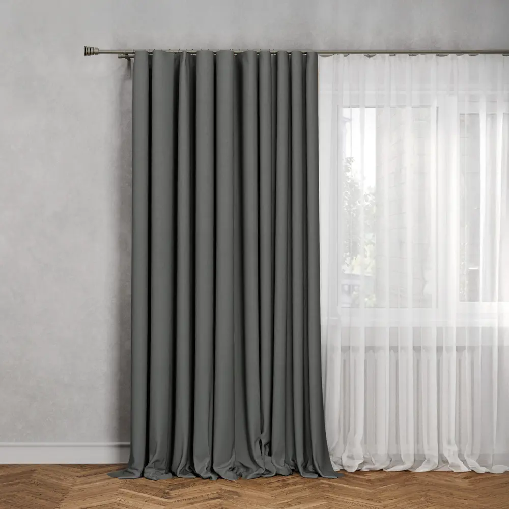 KREAFORTA Plaga - затемняющая штора графитового цвета 200x300 см 89431249 STLM-1579922