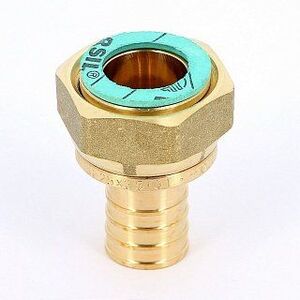 REHAU Муфта надвижная с накидной гайкой ВР 25х1" RAUTITAN RX бронза