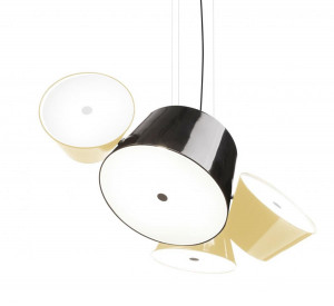 093992 Люстра 3 черно-белая Marset Tam Tam