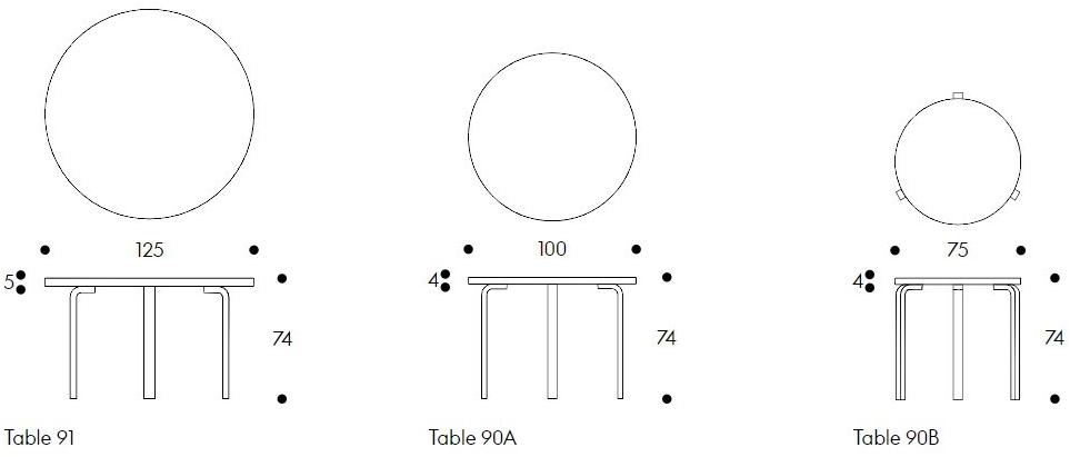 Artek Круглый деревянный стол L-leg sun-id-1515018 - Вид №7