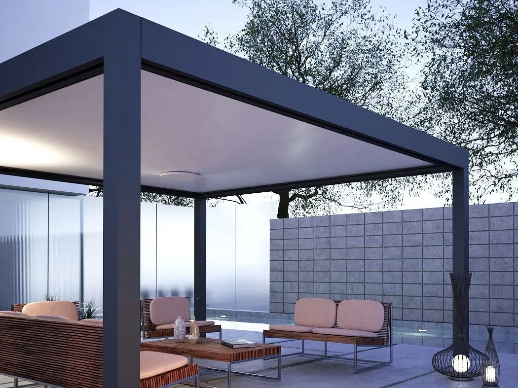 Пергола текстильная кровельная система Sprech Q. BOX System ARCH-00026649