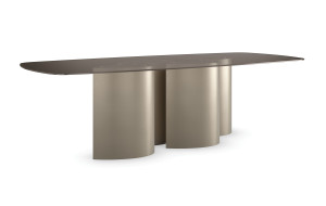 Прямоугольный стеклянный обеденный стол