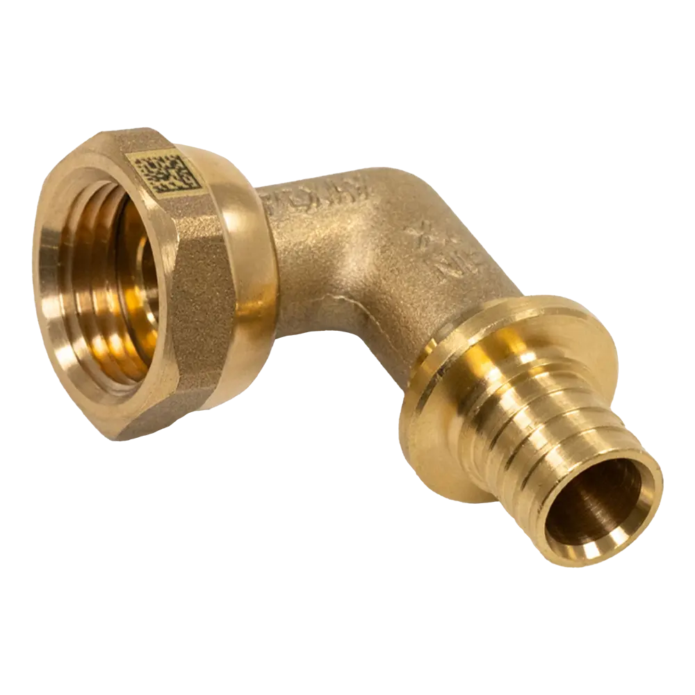 Угловой фитинг Рехау 90° для труб 1/2" с накидной гайкой 89376573 STLM-1482137 - Вид №1