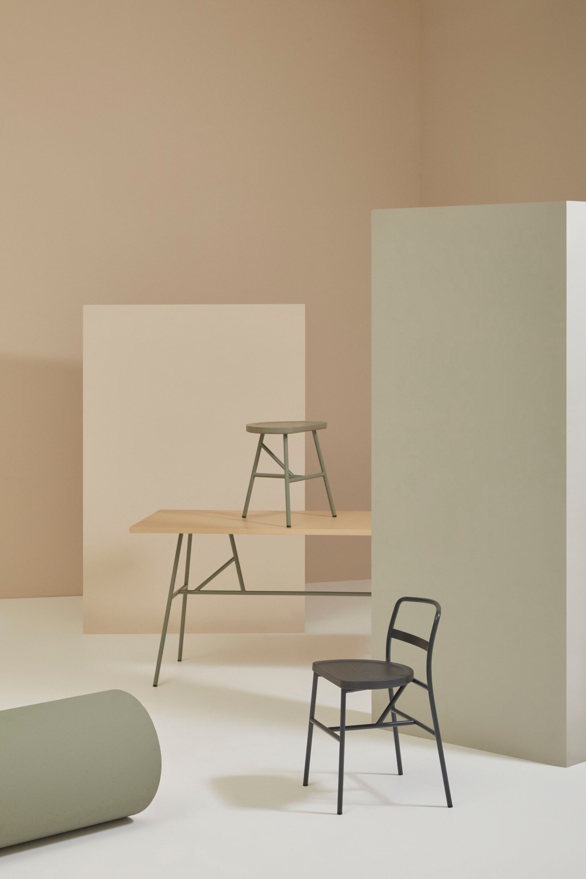 Стул из стали и ясеня Billiani Puccio ARCH-00101297 - Вид №3