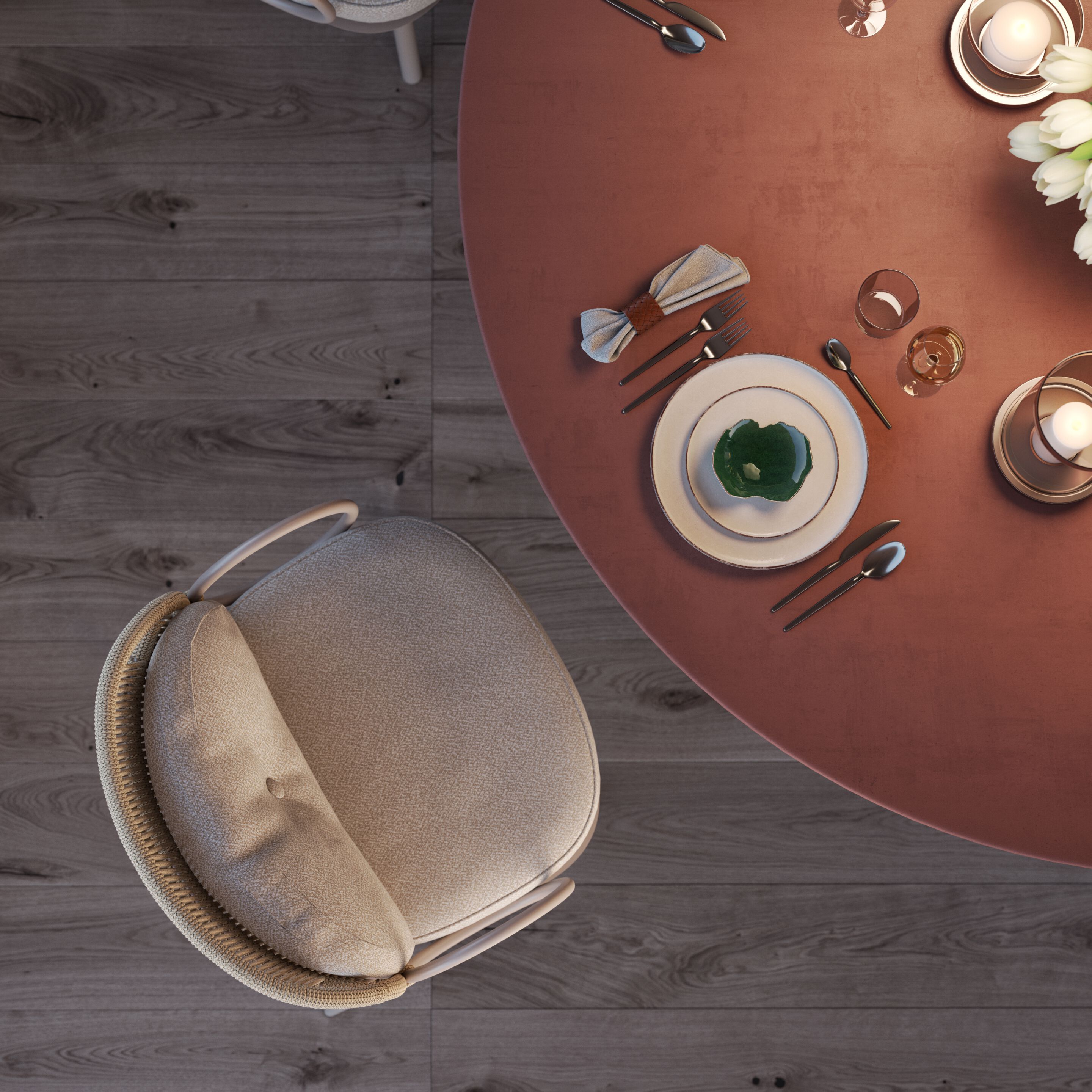 Садовый стул со встроенной подушкой Amura креольский ARCH-00151725 - Вид №7