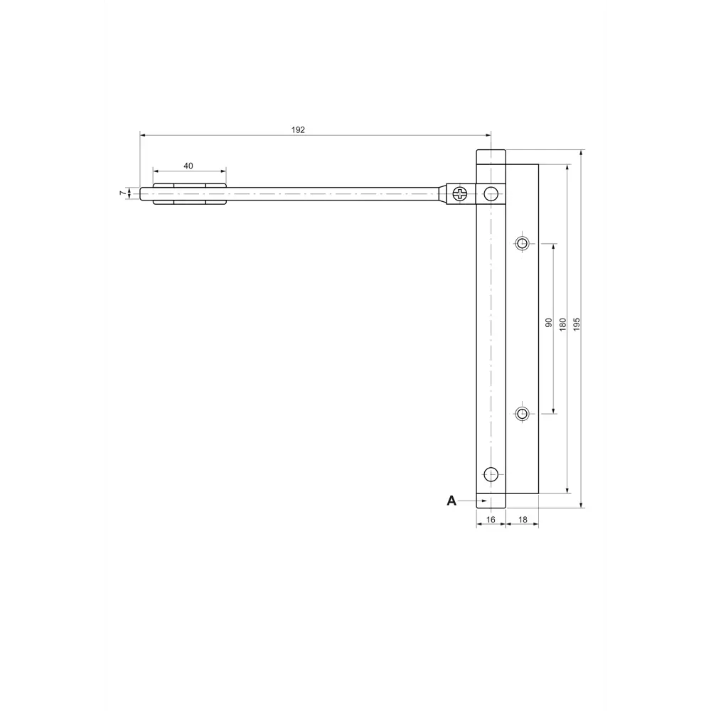 Доводчик дверной Armex EN1 20 кг хром 89394967 STLM-1415633 - Вид №1