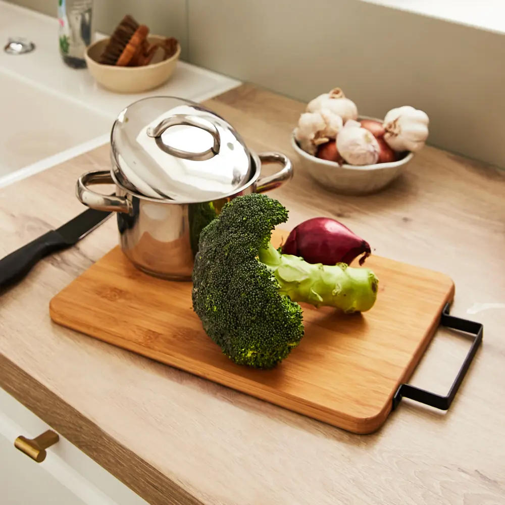 Разделочная доска Delinia из бамбука 33×23 см в бежевом цвете 85286077 STLM-0060882 - Вид №8