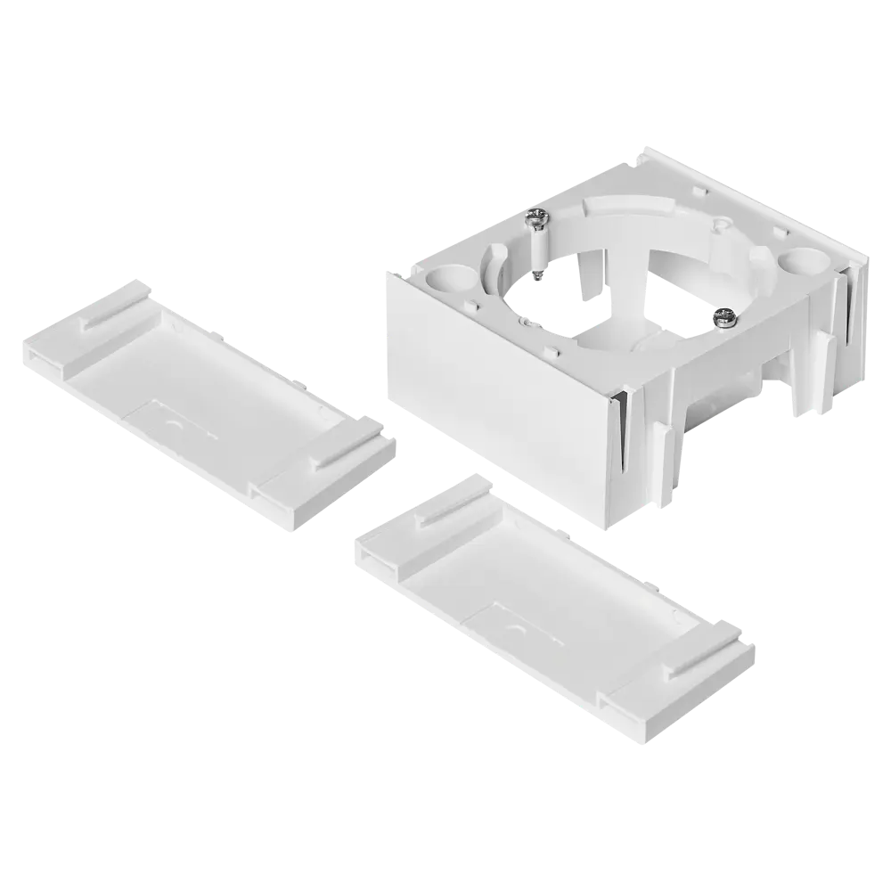 Монтажная коробка под выключатель или розетку Systeme Electric AtlasDesign 85x85 мм IP20 цвет белый STLM-2036780 - Вид №1