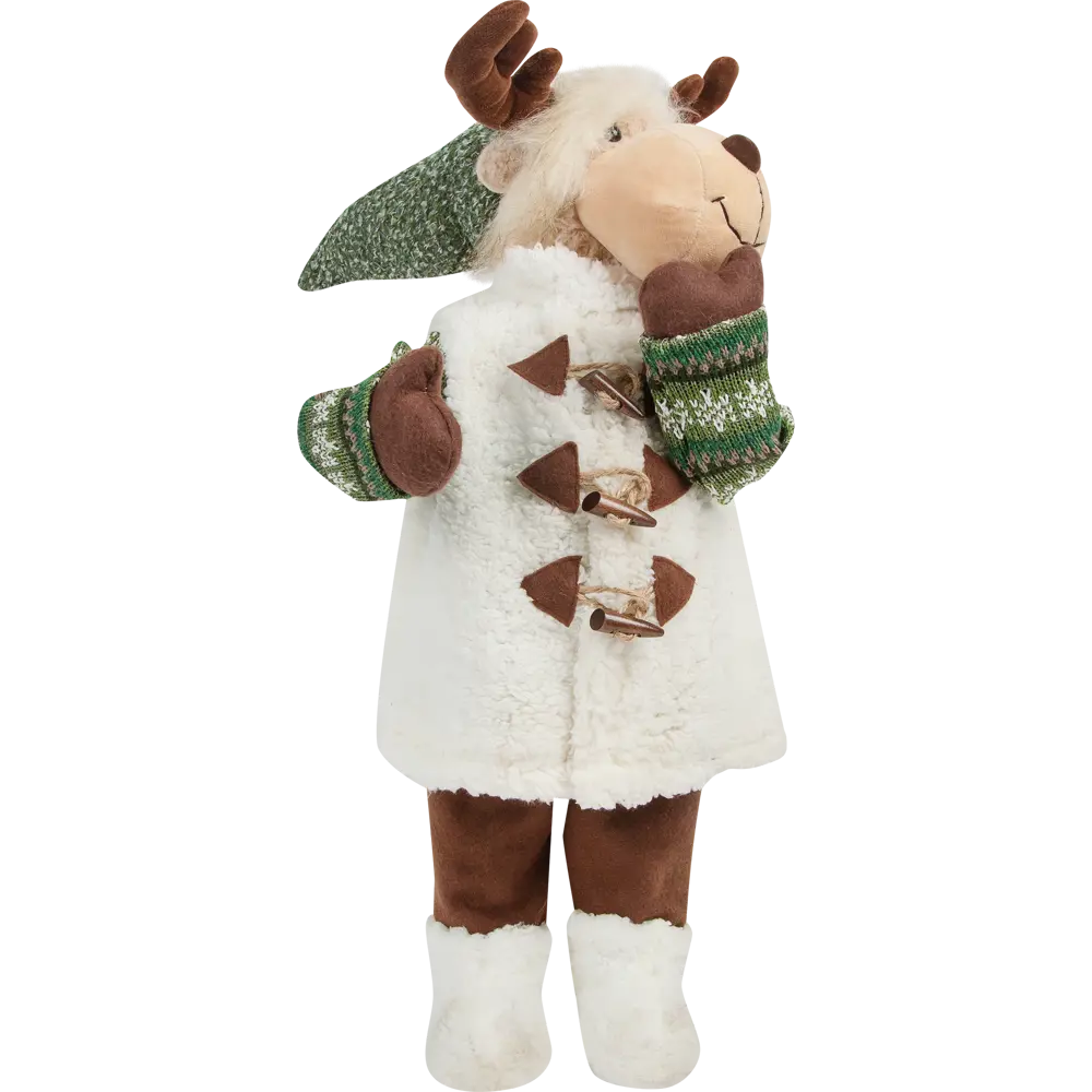 Фигурка декоративная «Лось в жилетке», 70 см, пластик, цвет белый/зелёный RELANCE STLM-2091471 - Вид №1
