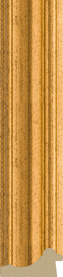 BY 4173 Зеркало с гравировкой в багетной раме - состаренное золото 67 mm EVOFORM Exclusive-G - Вид №3