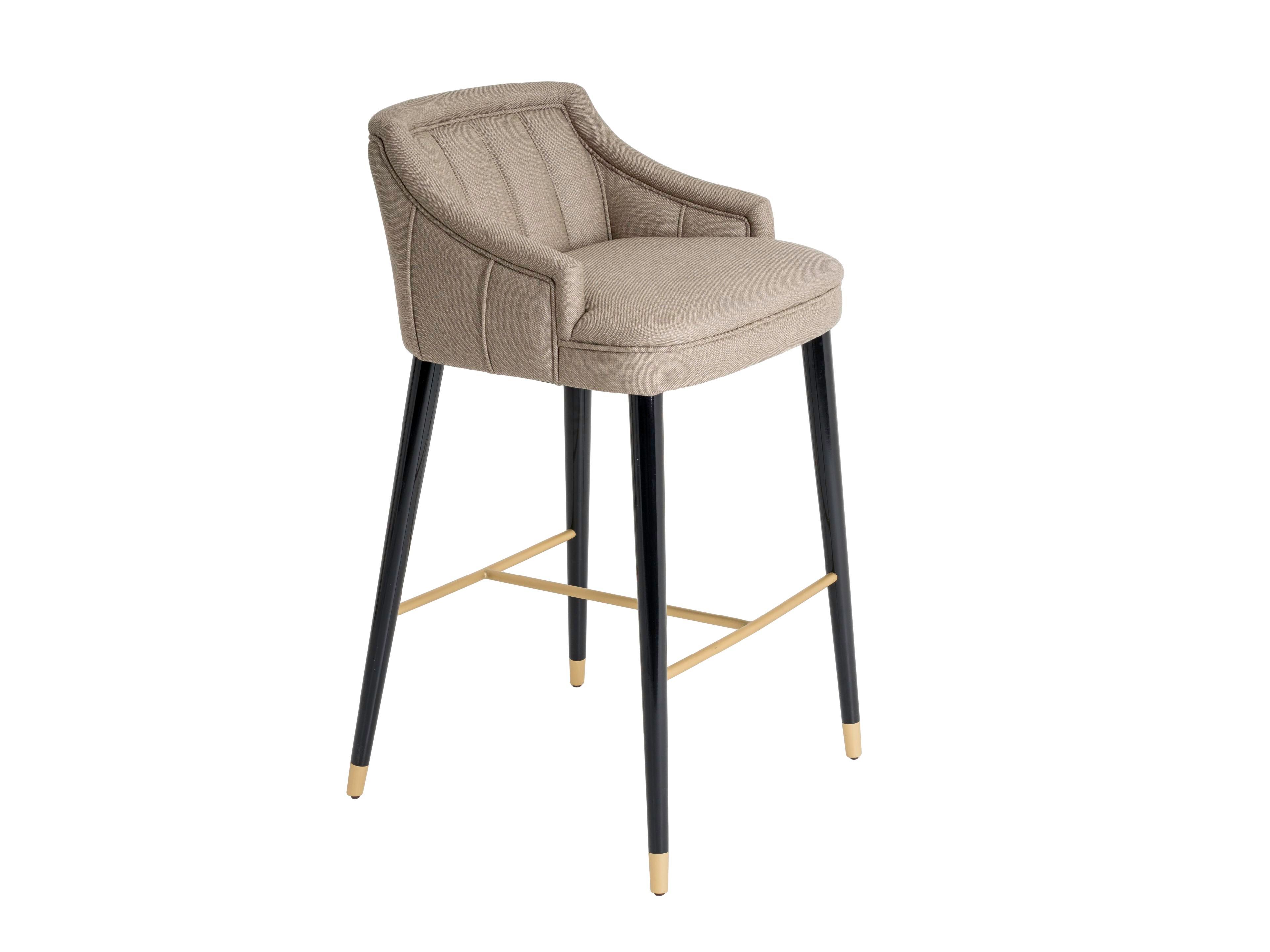 Тканевый барный стул с подставкой для ног Casa Magna CORDOBA ARCH-00007328