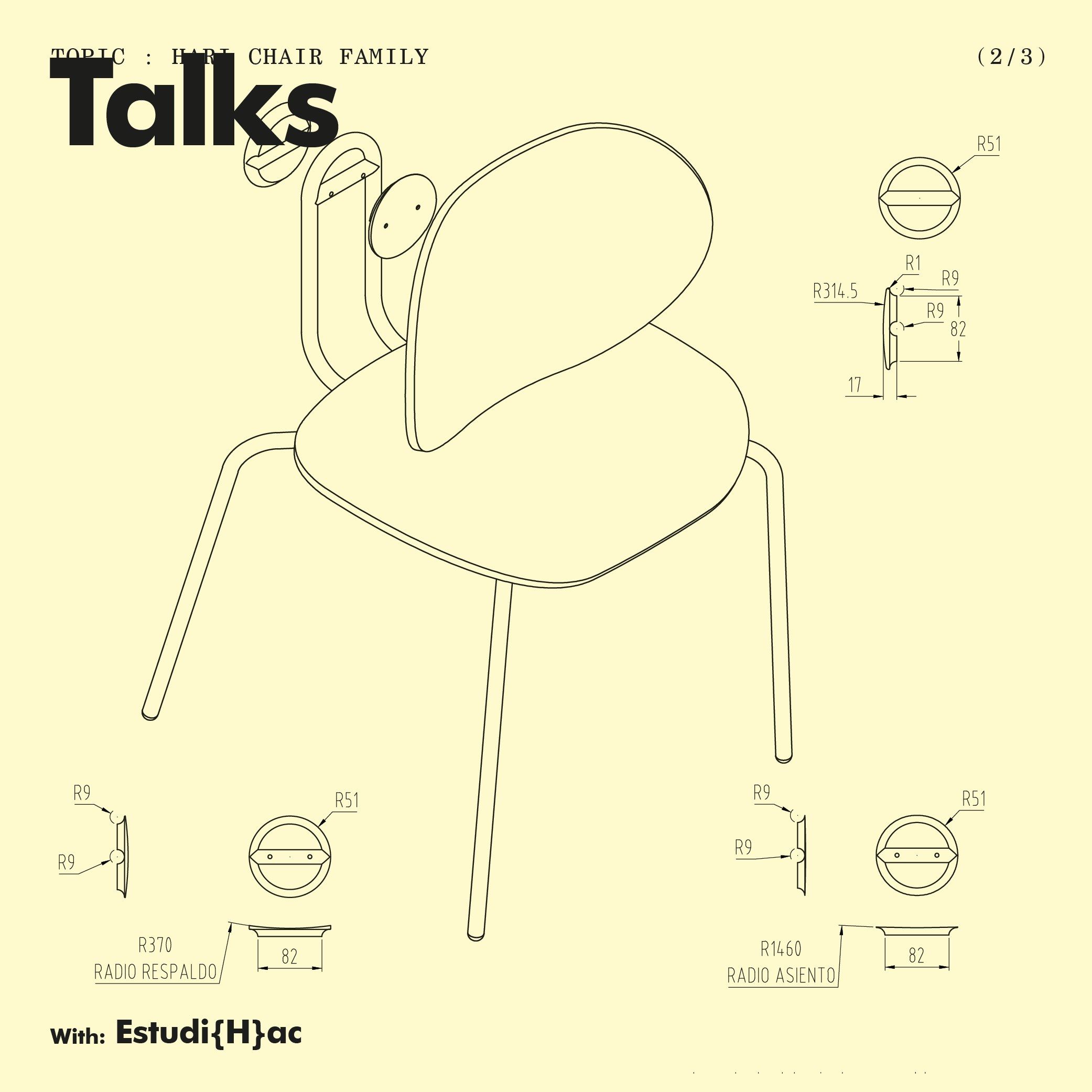 Стальной стул с мягким сиденьем ONDARRETA Hari ARCH-00004041 - Вид №12