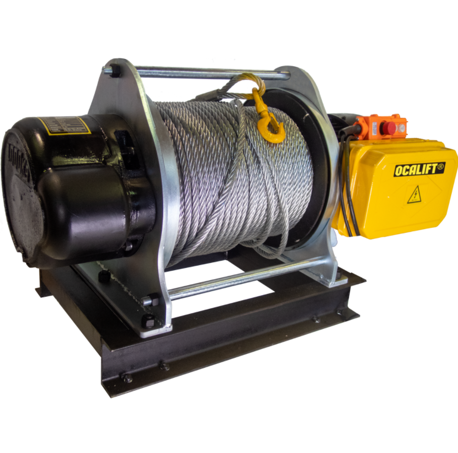 Лебёдка тяговая KDJ-500E1 500кг,трос 100м, 380в TOR 1009018