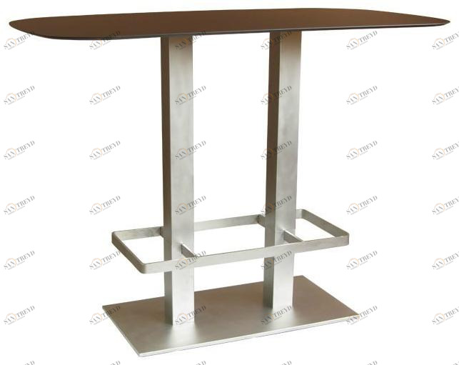 Vela Arredamenti Прямоугольный высокий стол из стали, подвергнутой пескоструйной обработке Spritz sun-id-1392438