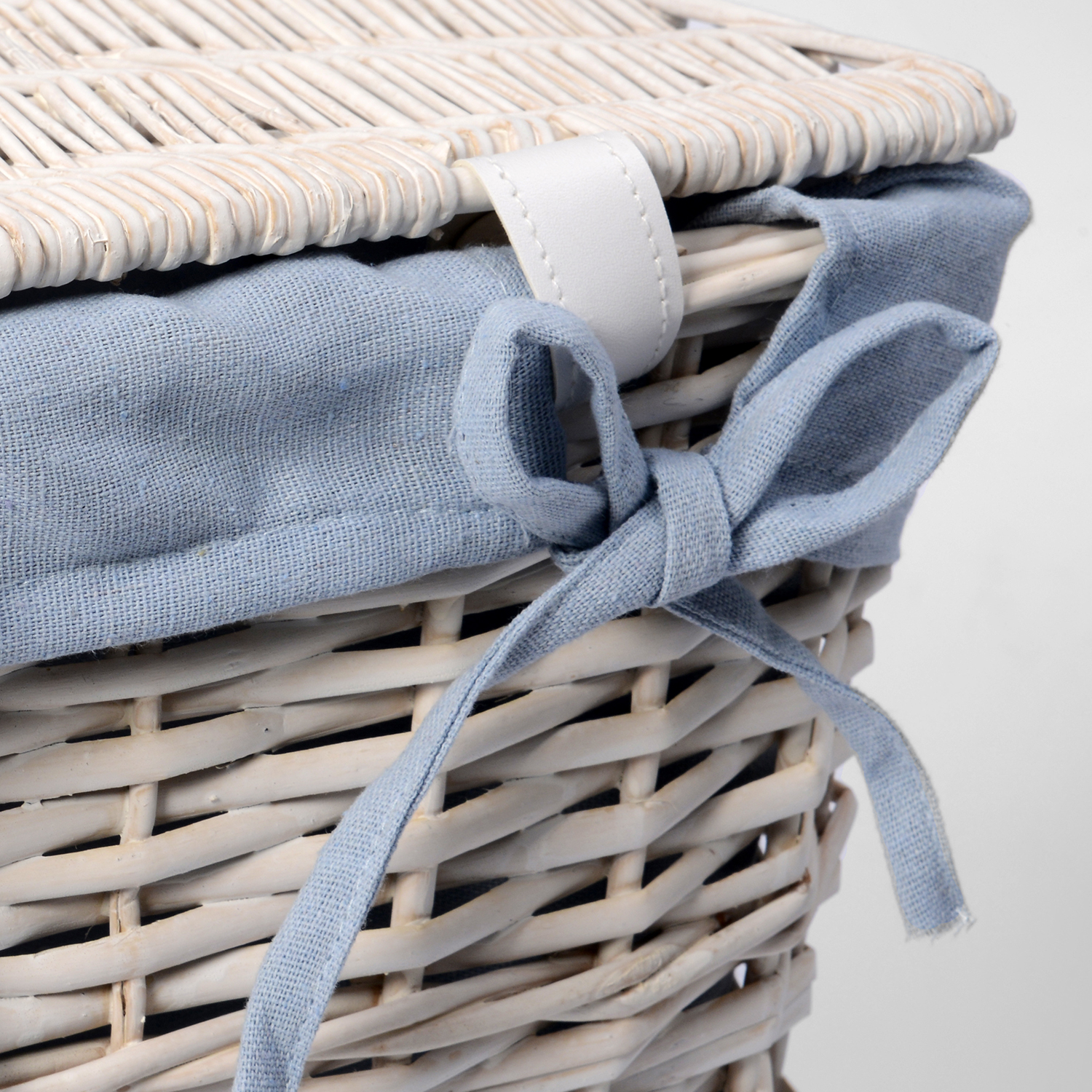 WB-450-S Lippe Плетеная корзина для белья с крышкой WasserKRAFT  - Вид №2