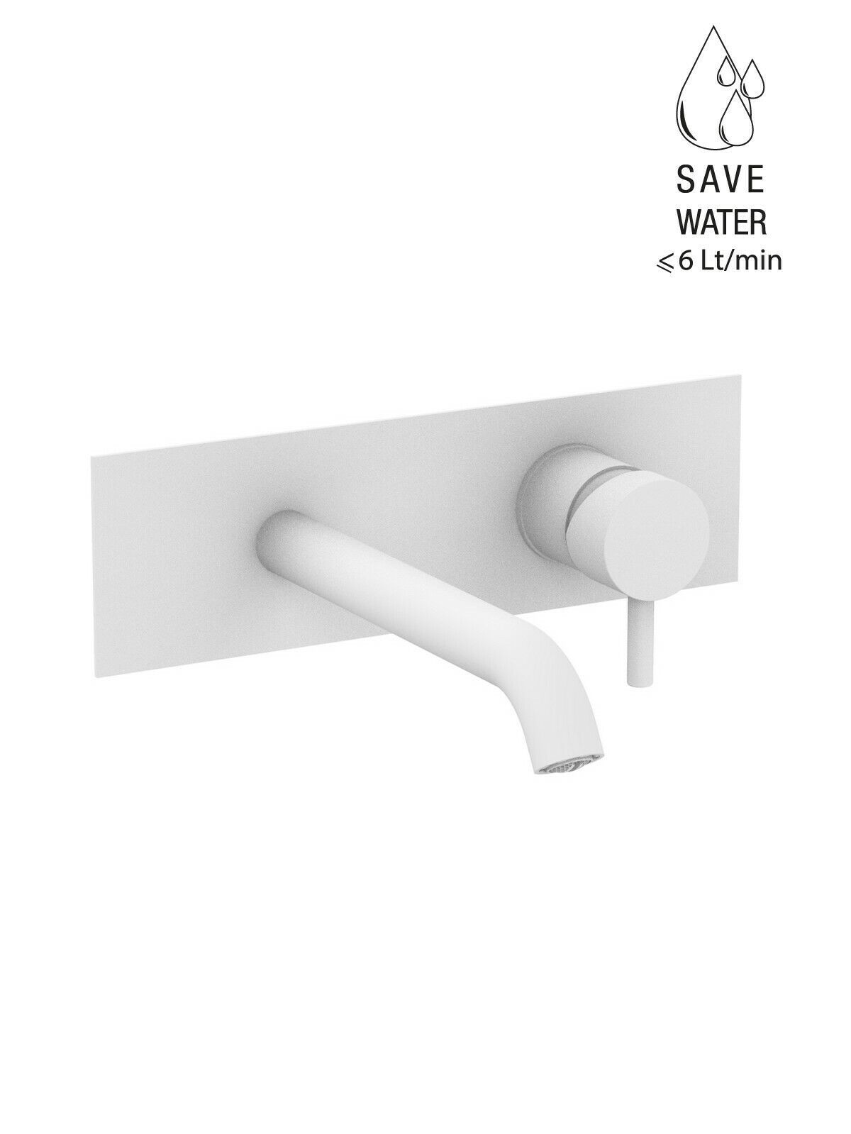 Настенный однорычажный смеситель для раковины с ограничителем расхода Rubinetterie Frattini Pepe XL ARCH-00076573 - Вид №9