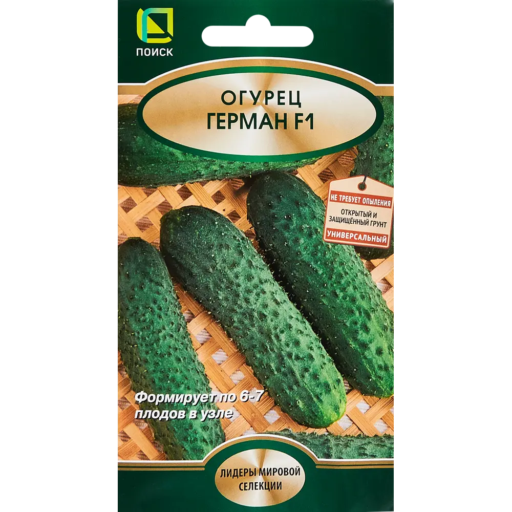 Семена огурца Герман F1 от ПОИСК — ранний урожайный гибрид 89346725 STLM-0965518