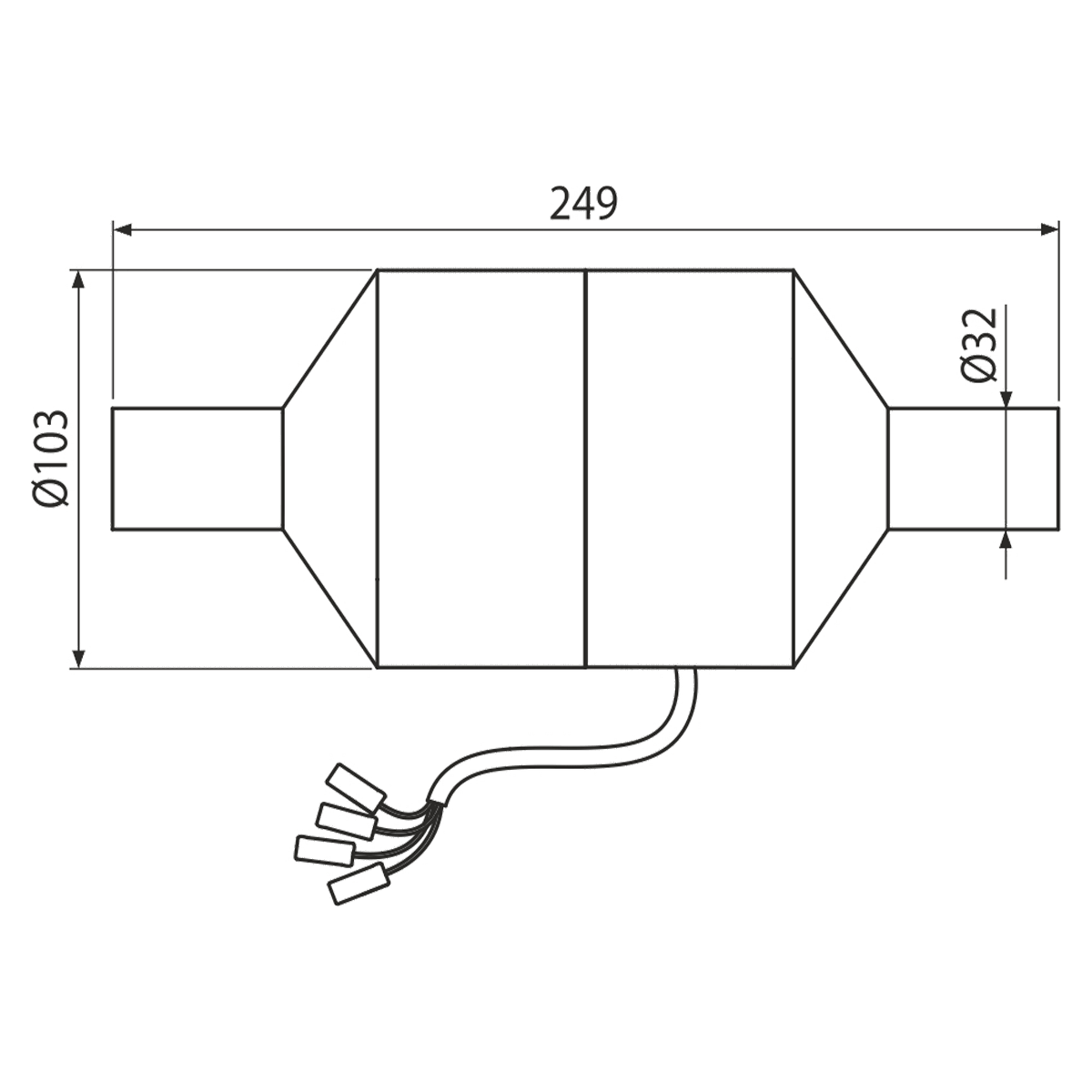 Bентилятор для скрытых систем инсталляции c возможностью вентиляции ALCAPLAST P128 - Вид №1