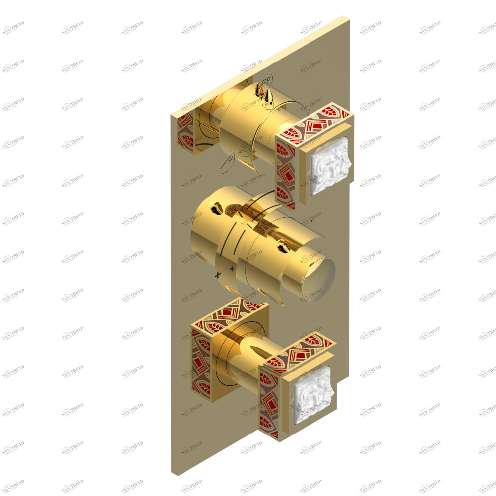 A2S-5540BE Внешняя часть с ручками регулировки для арт. G00-A00-5540AE Thg-paris Masque de Femme, solaire Золото A2S 5540BE CAT.F