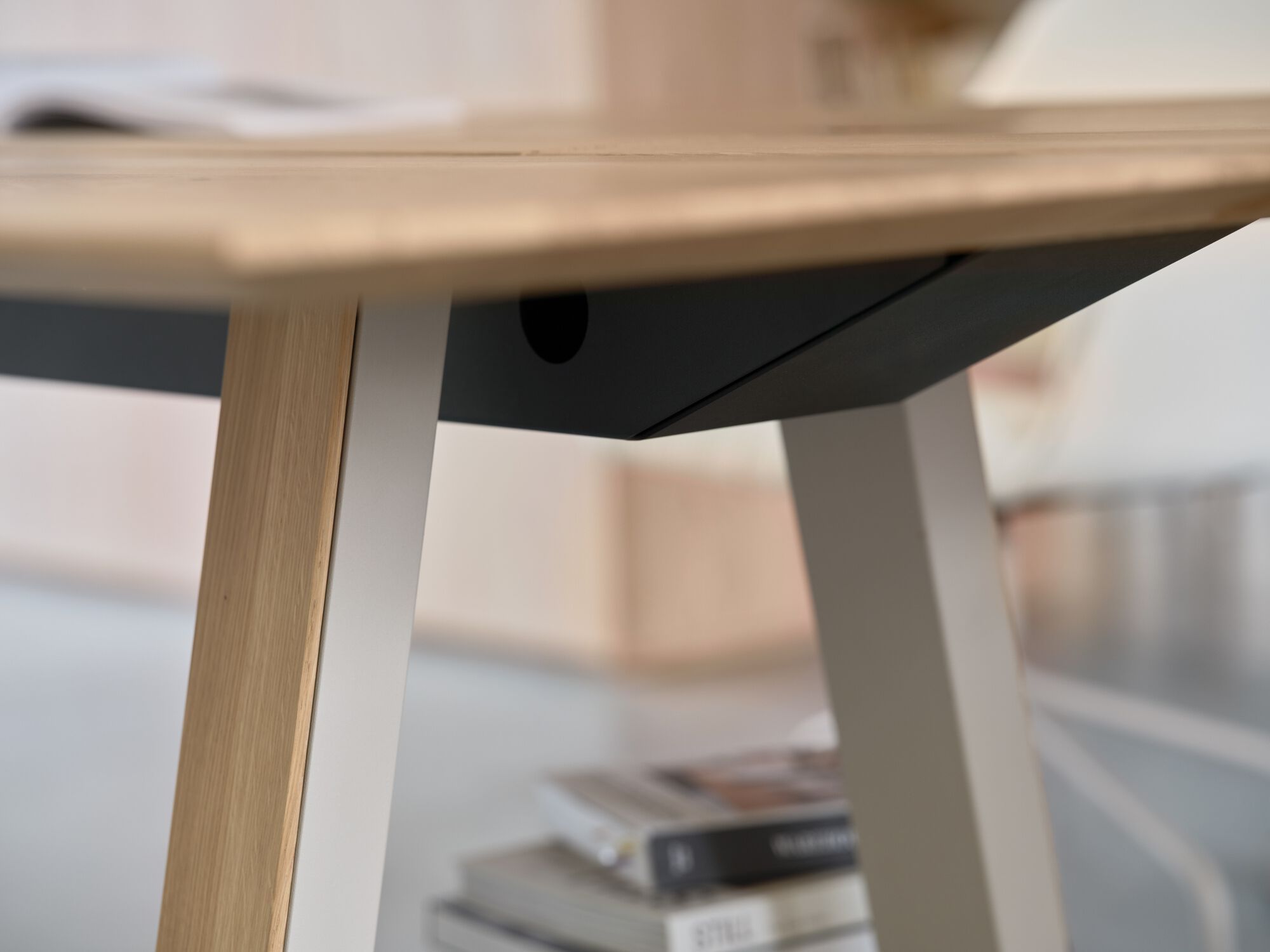 Деревянный прямоугольный стол для совещаний с системой люверсов Mobitec JAVARI T0314 ARCH-00047136 - Вид №6