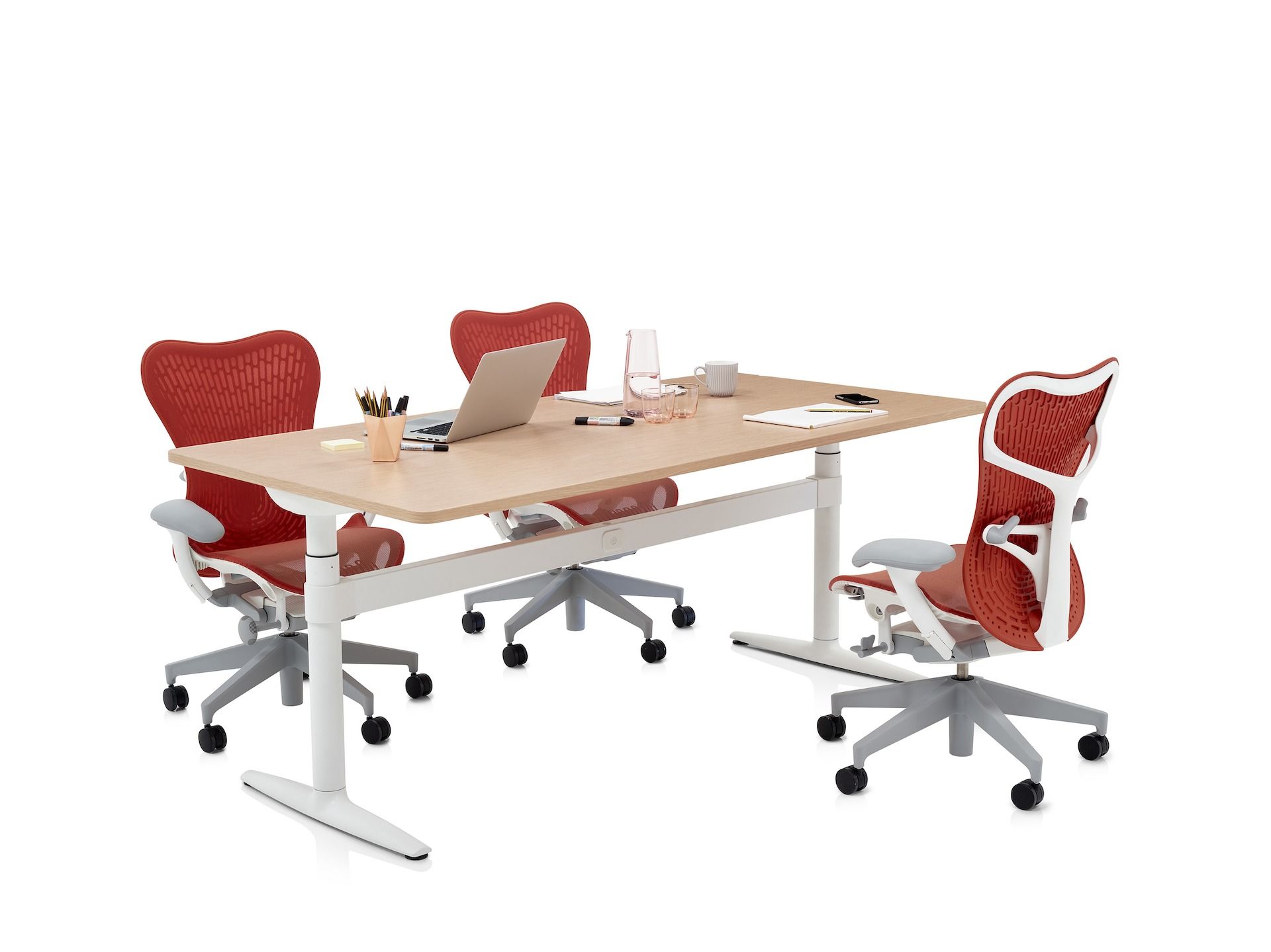 Эргономичное офисное кресло с вращающейся тканью Butterfly Herman Miller Mirra 2 ARCH-00092336 - Вид №4