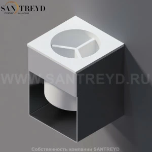 Agape 369 Держатель для зубных щеток устанавливаемый на верхнюю часть опорного элемента белый A369213Z