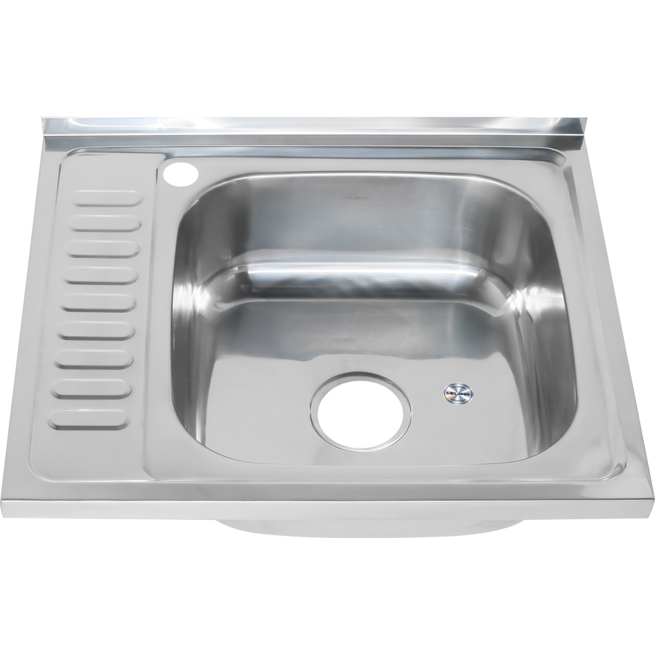Мойка 6050 R MELANA 0,6/160 накладная прямоугольная с сифоном (173 ta R *10) 173 ta R (*10) - Вид №1