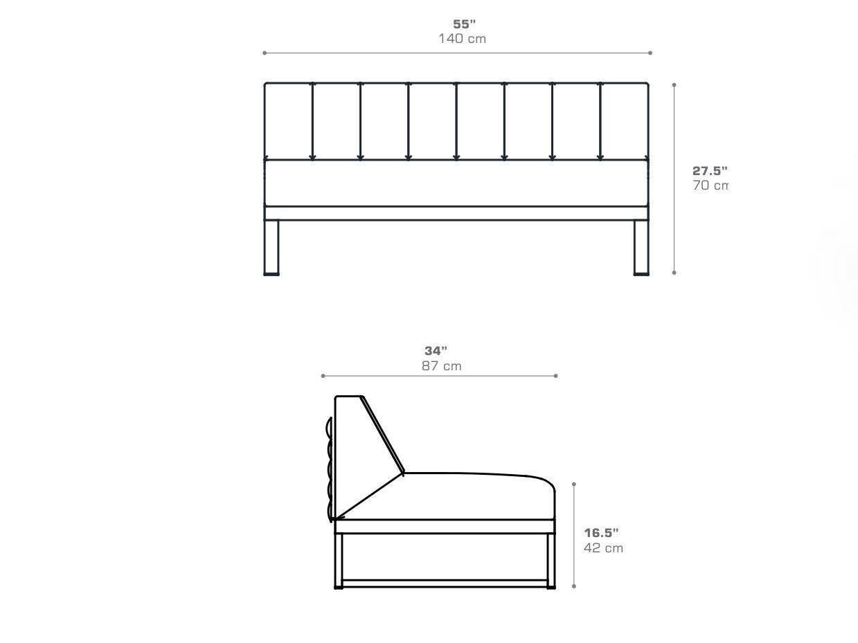 2-местный тканевый модульный садовый диван MAMAGREEN Munia ARCH-00059162 - Вид №10