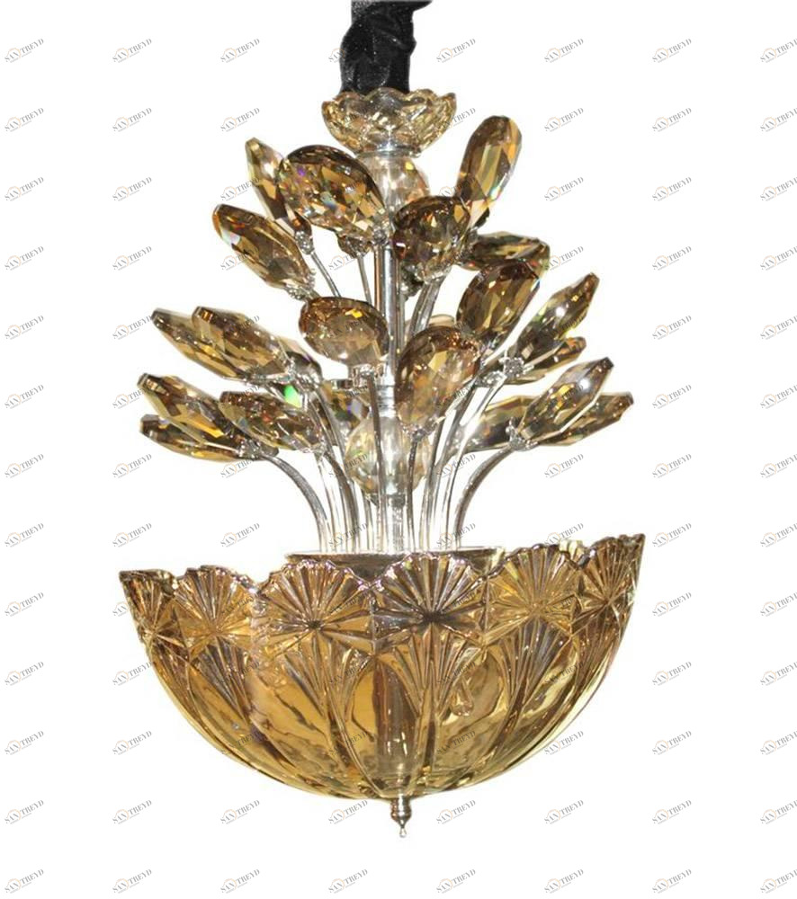 Люстра дизайнерская Going коричневая, хром SL222.803.05 ST LUCE ДИЗАЙНЕРСКИЕ 058156 Коричневый 