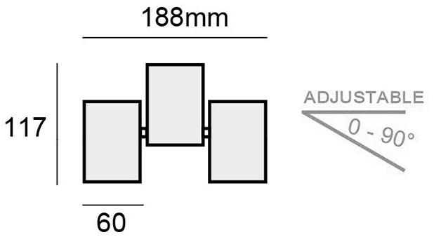Terzo Light Регулируемый светодиодный потолочный светильник из алюминия  C178.gu.01  - Вид №1