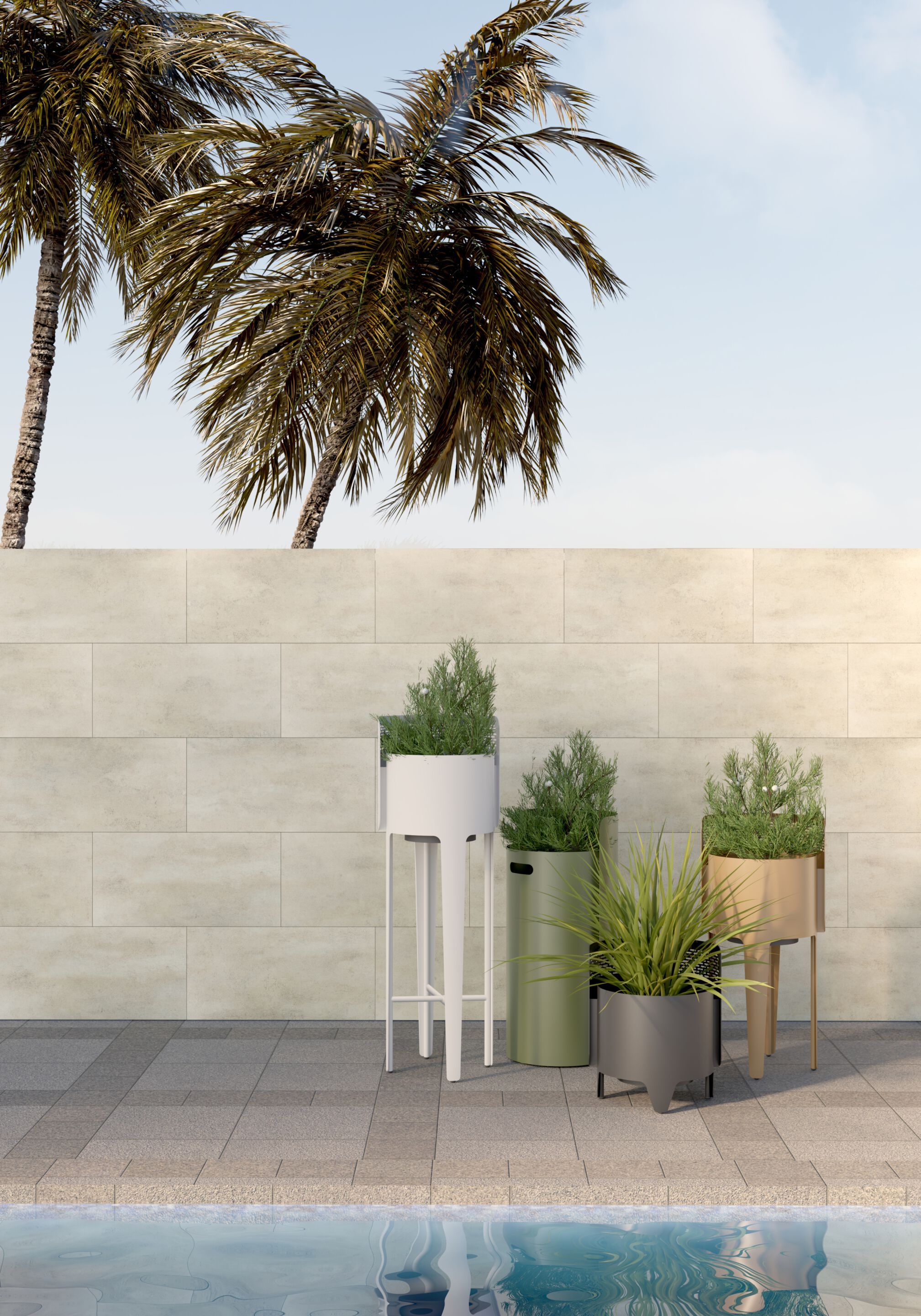 Прямоугольная алюминиевая плантатор VINEKO Империя ARCH-00064681 - Вид №3