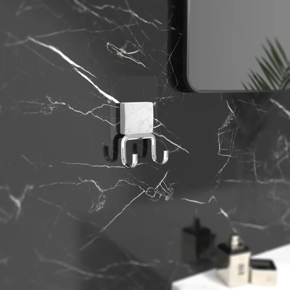Крючок для ванной комнаты Lemer You Color двухрожковый нержавеющая сталь цвет хром STLM-2100883 - Вид №4