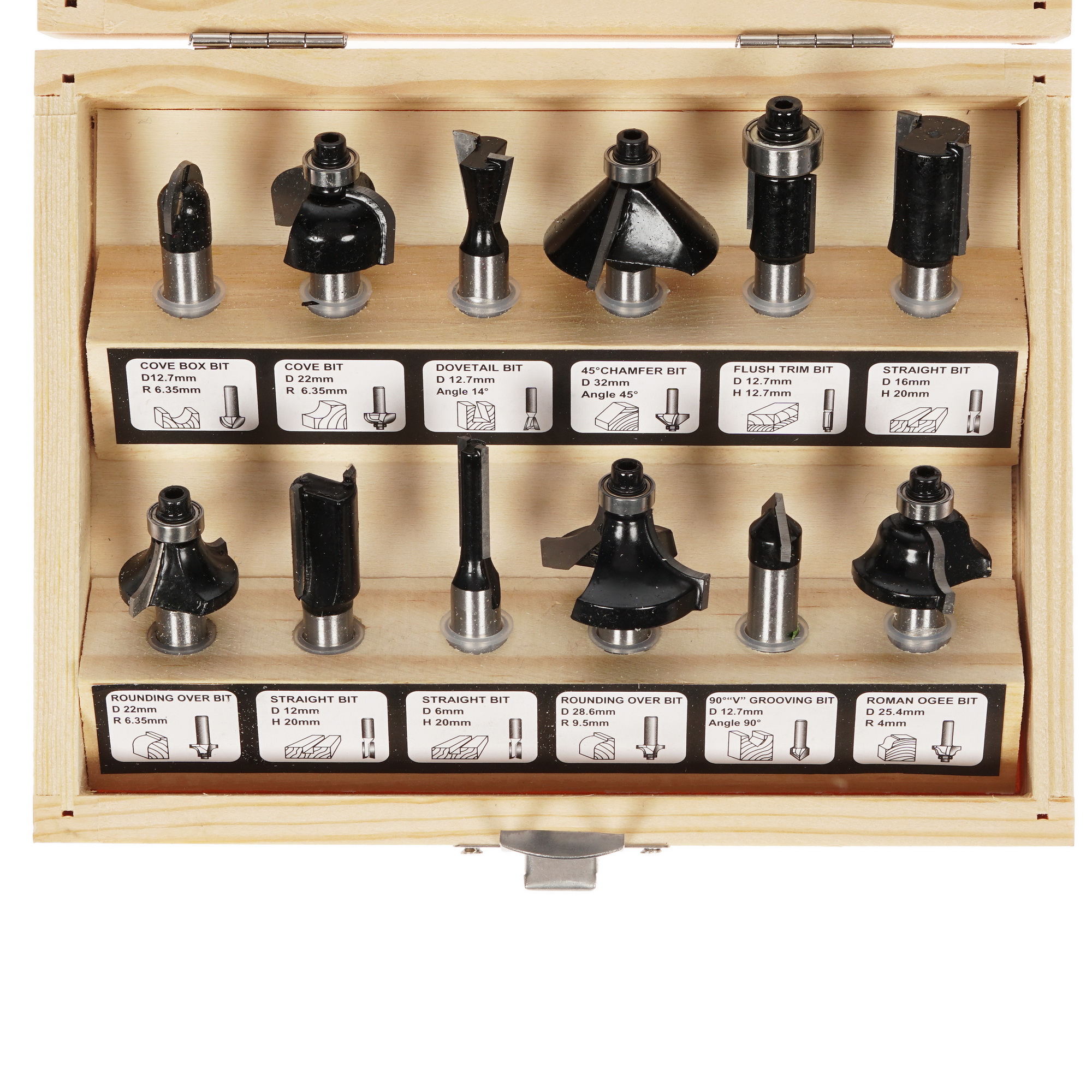 Набор фрез FIT 36578 12 шт 1310025 STDN-0127021 - Вид №1