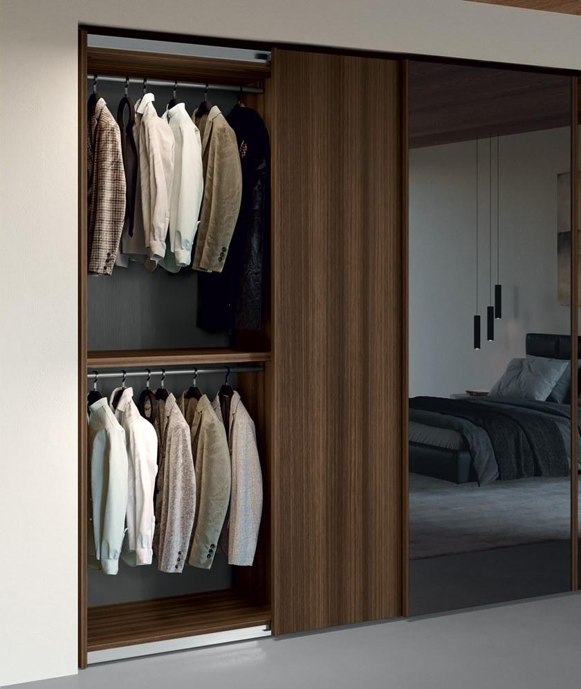 Febal Casa Шкаф-купе из меламина с раздвижными дверцами с зеркалом sun-id-1365198 - Вид №2