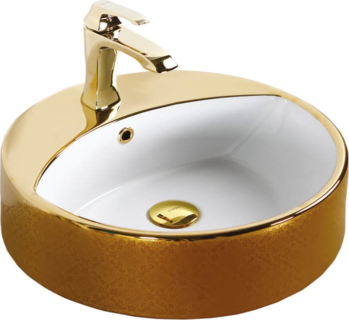 Mina Damask Gold Ø 45 см Раковина со столешницей / MN145.00030 Mina Creavit - Вид №1