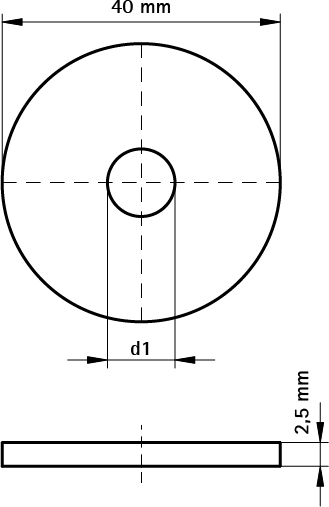 6537510 Монтажные профиля BIS Strut Шайбы нерж. монтаж в профиле Strut WALRAVEN  - Вид №1