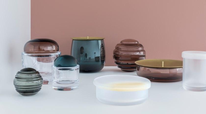 Хрустальный контейнер с латунной крышкой Beret Santreyd sun-id-1482285 - Вид №6