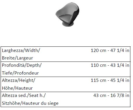 La Cividina Поворотное тканевое кресло по контракту Mon coeur sun-id-1438177 - Вид №2
