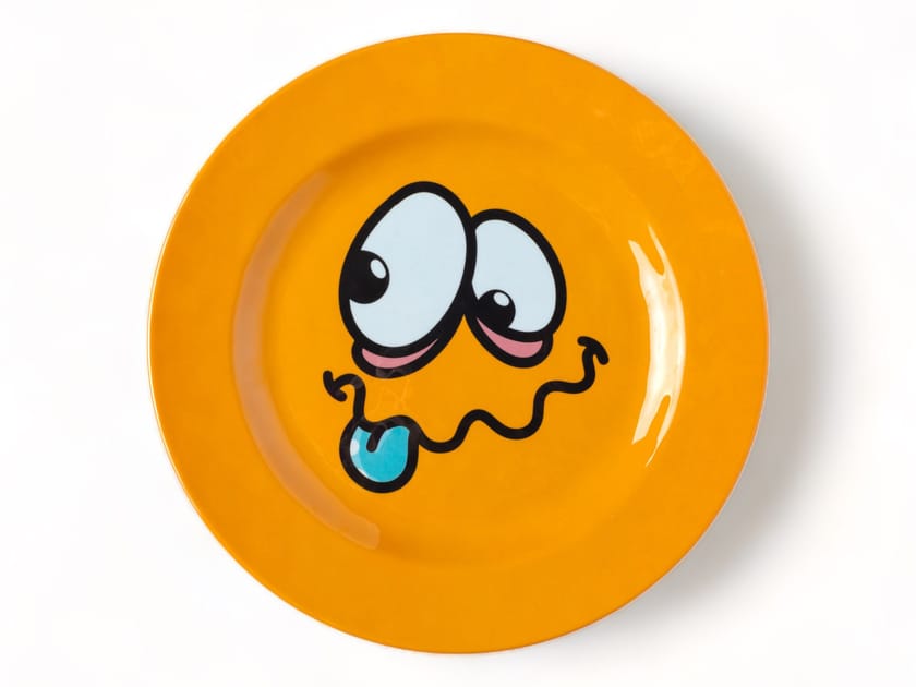 Меламиновая круглая сервировочная тарелка Seletti монстры ARCH-00006107