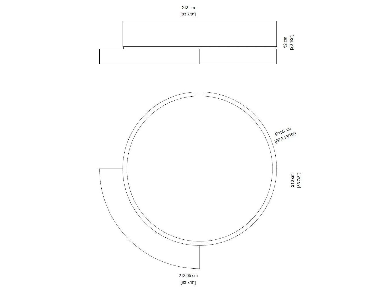 Круглая ванна из натурального камня Davani Parallel ARCH-00080767 - Вид №6