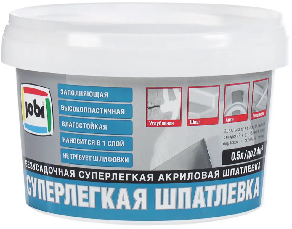 Jobi Суперлегкая шпатлевка для идеального выравнивания поверхностей 81953864