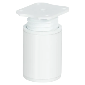 Мебельная ножка TECH-KREP круглая белая 60×40 мм с крепежной пластиной 89404176