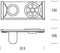De Rosso Подставка для мыльницы / зубной щетки из травленого стекла Mirto sun-id-1410546 - Вид №1