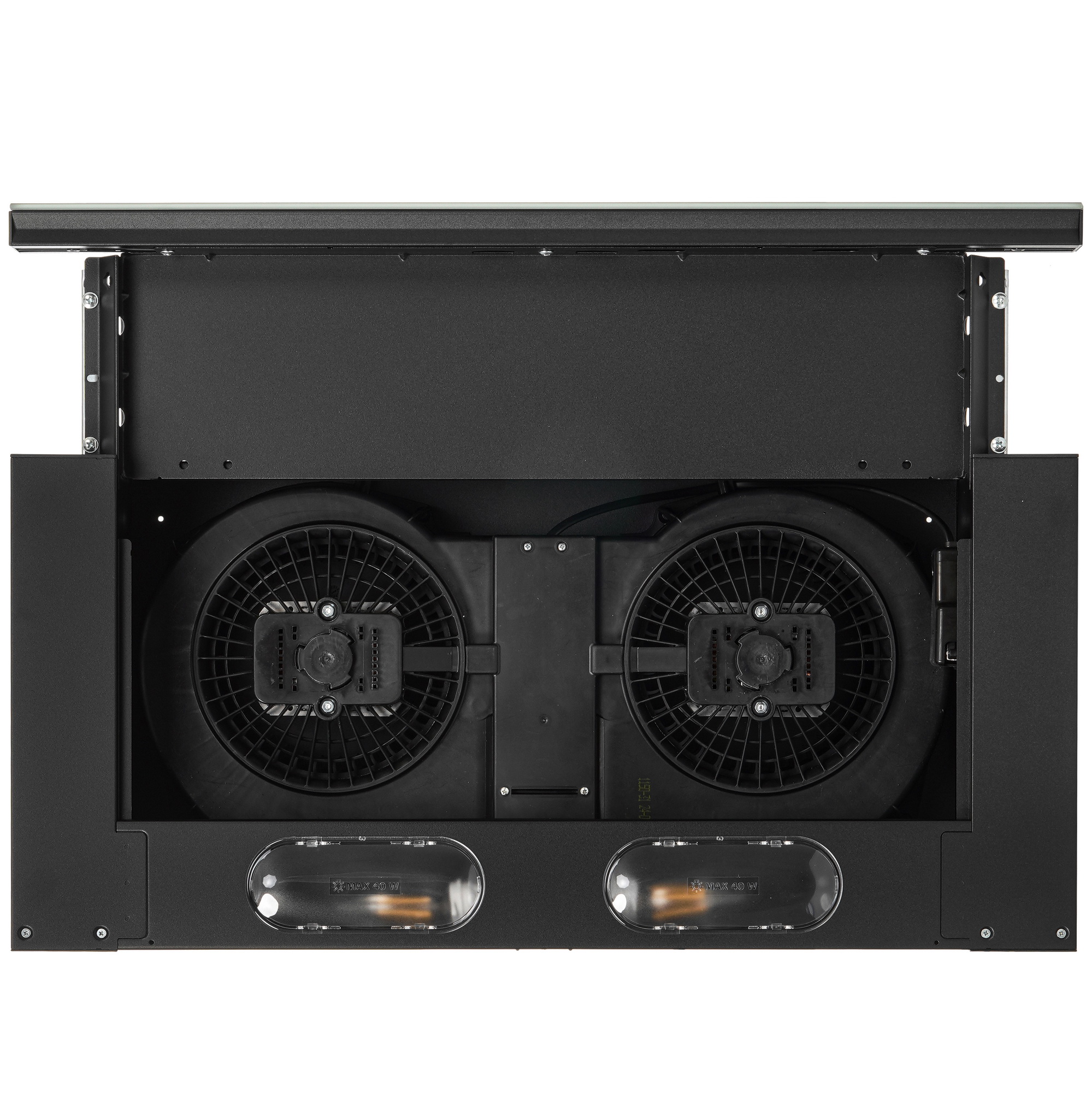 9092406 Вытяжка телескопическая KRONA KAMILLA 600 2DN BL GLASS черный/черный STDN-0068791 - Вид №9