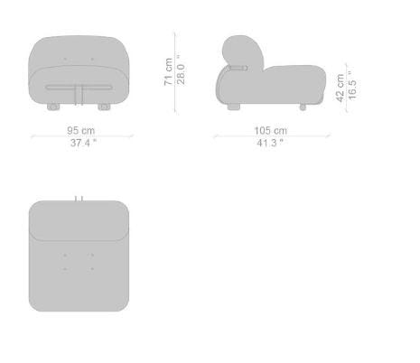 Джинсовое кресло CASSINA Soriana ARCH-00081371 - Вид №10