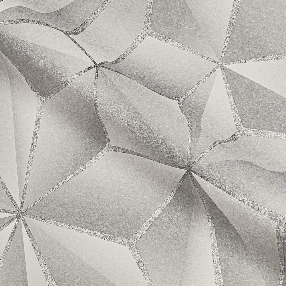 Обои флизелиновые Ateliero Kaleidos серые 1.06 м AT88187-06 89265985 STLM-2062267 Kaleidoscope - Вид №2